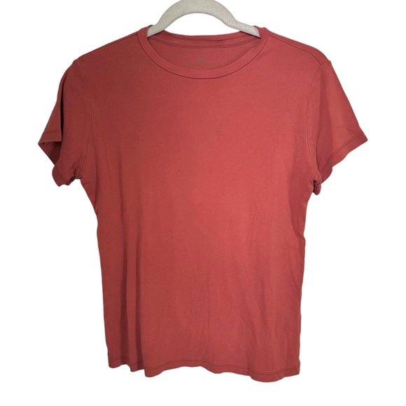 The Territory Ahead Womens Sz Small Tee T Shirt Orange 100% Cotton Crew Neck - Picture 1 of 6